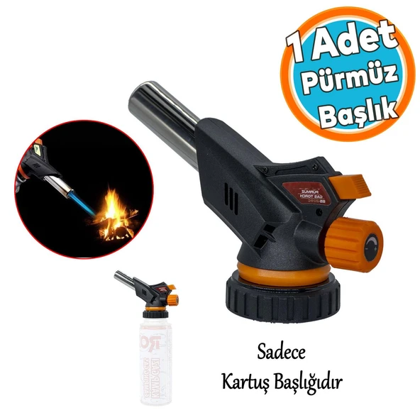(1 Adet) Gaz Kartuş Başlığı Çakmak Pürmüz Kamp Piknik Kamp Mangal Mutfak Alev Başlatıcı Tutuşturucu ürün görseli 1