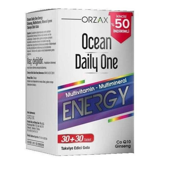 Orzax Ocean Daily One Multivitamin-Multimineral 30+30 ürün görseli 1