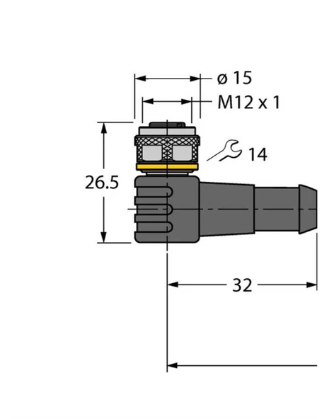 Turck 6625343 WKC12T-5-TXL AKTÜATÖR-SENSÖR KABLOSU, PUR ürün görseli 1