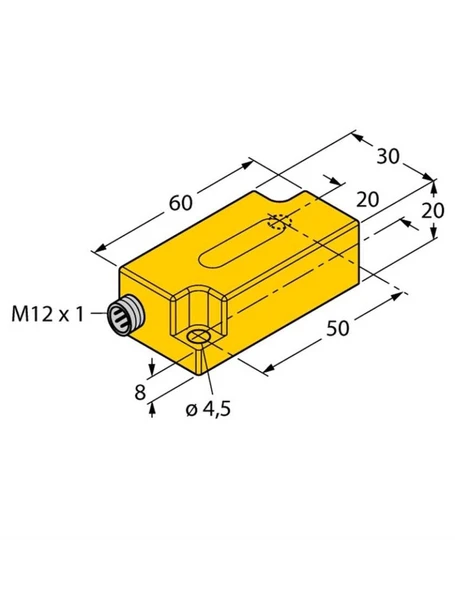 Turck 1534014 B2N60H-Q20L60-2LI2-H1151 Eğim Ölçer Inclinometer ürün görseli 1
