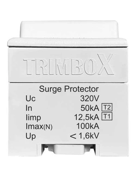 TRİMBOX YM3T1T2 B C Sınıfı 4 Kutuplu Parafudr (50kA) ürün görseli 1