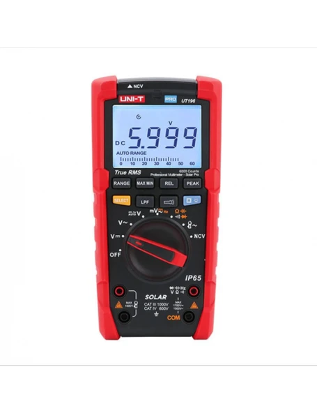 Uni-T UT196 1700V DC True RMS Profesyonel Solar Dijital Multimetre ürün görseli 1
