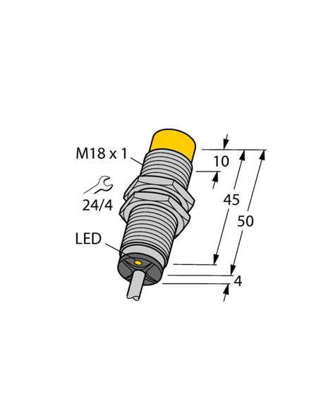 Turck 1645300 NI12U-EM18-AP6X Endüktif Sensör ürün görseli 1