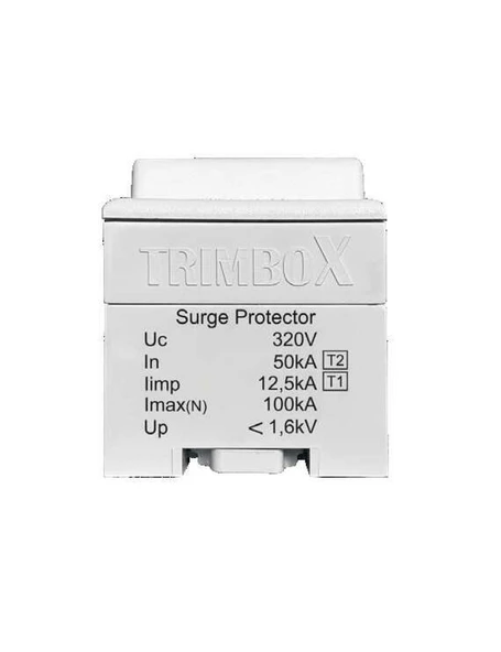TRİMBOX YM2T1T2 B C Sınıfı 2 Kutuplu 100 kA Parafudr (100kA) ürün görseli 1