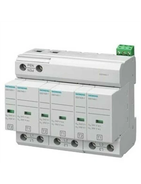 Siemens 5Sd7443 1 B Ve C Sınıfı 3 Kutuplu Tn C Sistemleri İçin Kombine Parafudr ürün görseli 1