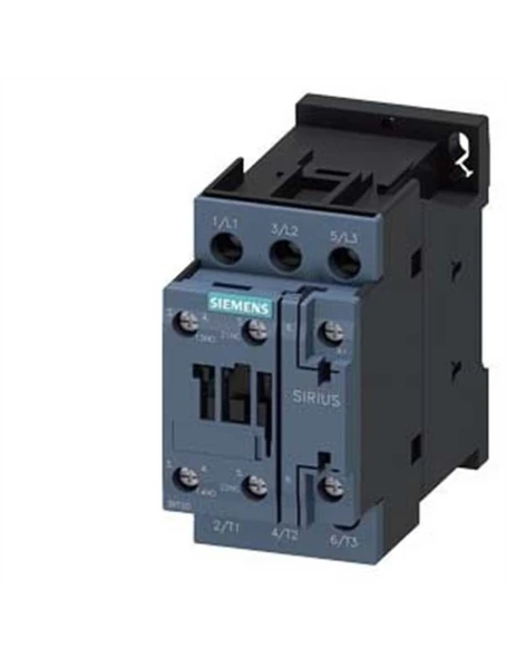 Siemens Sirius Kontaktör 3RT2023-1AF00 4kW 9A 110VAC 1NO+1NC Vida Bağlantılı S0 Boy 3 Kutuplu AC-3E/AC3 ürün görseli 1