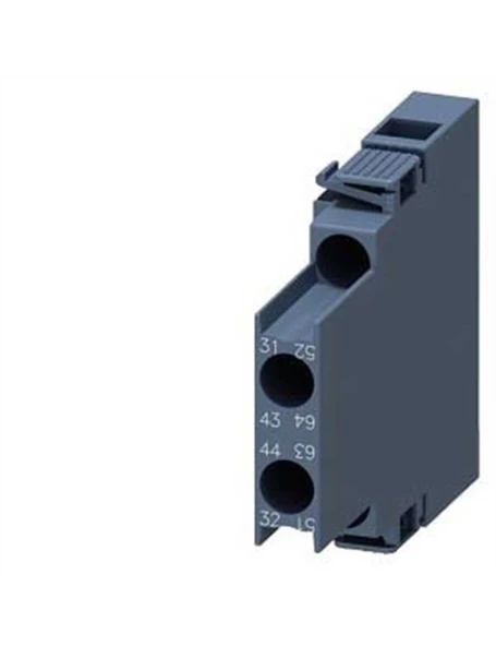 Siemens 3RH2921-1DA11 3RT2 ve 3RH2 Kontaktörleri̇ İçin Yardımcı Kontak Bloğu 1NC+1NO Yandan Montaj Vidalı ürün görseli 1