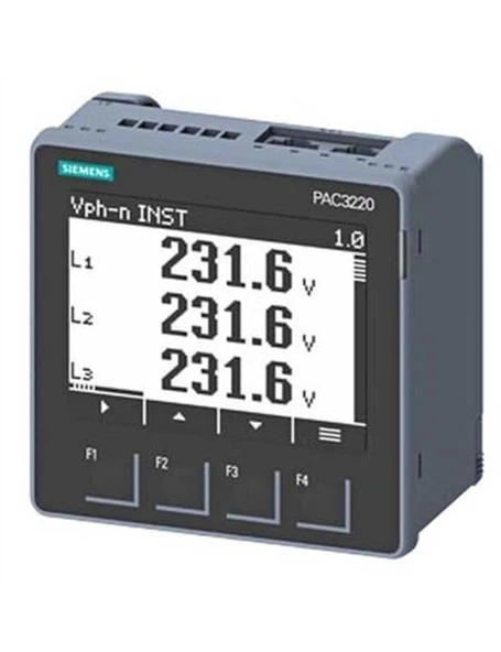 Siemens 7Km3220-1Ba01-1Ea0 Sentron Pac3220 Enerji Analizörü (22-65V Dc /- ) ürün görseli 1