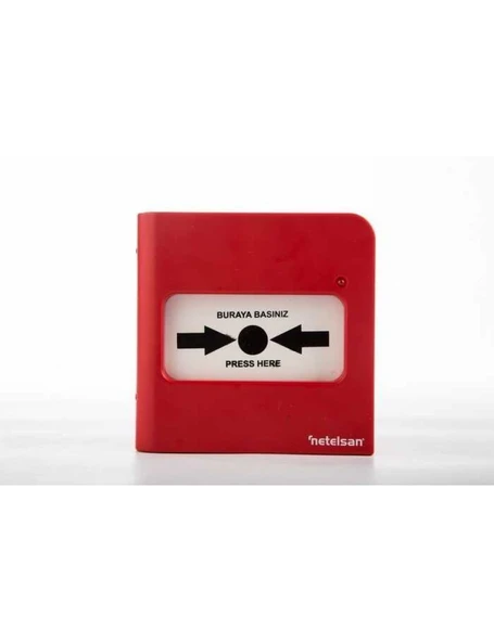 Netelsan M.U.YAN.00026 Analog Adresli Yangin Alarm Butonu ürün görseli 1