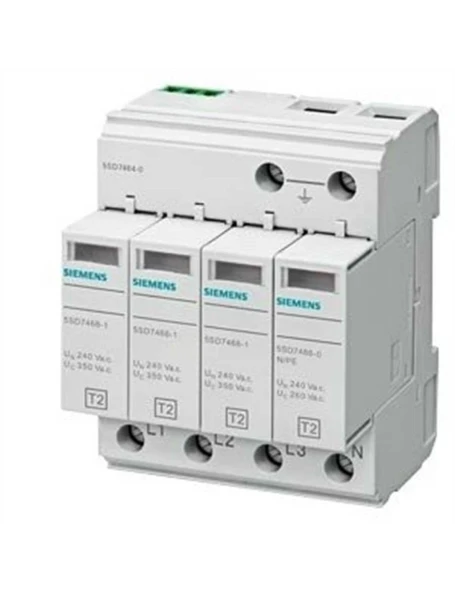 Siemens 5Sd7464-0 C Sınıfı, Sınıf Iı Tip 2 Alçak Gerilim İçin Aşırı Gerilim Sınırlayıcı Parafodru 1 Kutuplu 20 Ka ürün görseli 1