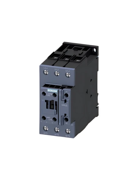 Siemens Sirius Kontaktör 3RT2037-1KB40 30kW 65A 24VDC 1NO+1NC Vida Bağlantılı S2 Boy 3 Kutuplu AC-3E/AC3 ürün görseli 1