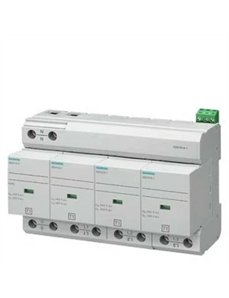 Siemens 5Sd7414 1 B Sınıfı 4 Kutuplu Tt Ve Tn S Sistemleri İçin Yıldırıma Karşı Koruyucu Parafudr ürün görseli 1