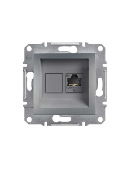 Schneider Asfora Plus Çelik Tekli RJ45 Boş Data Prizi Çerçevesiz - EPH4300162-02 ürün görseli 1