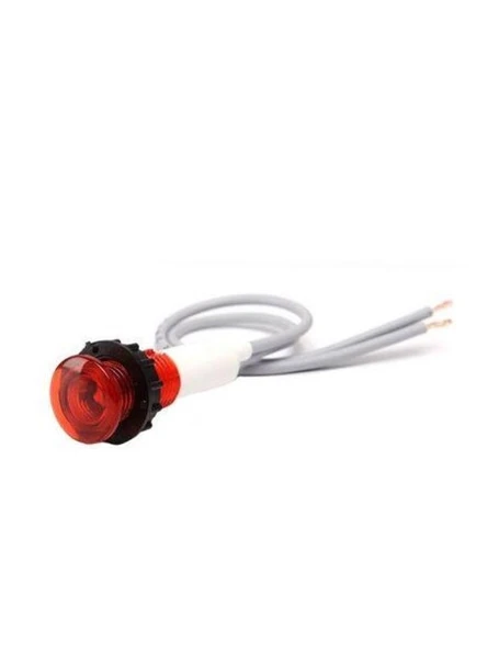 Emas S100NK S Serisi Plastik 230V AC Kırmızı 10 mm Sinyal ürün görseli 1