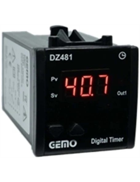 Gemo DZ481-230VAC Temel Fonksiyonlu Zaman Rölesi ürün görseli 1
