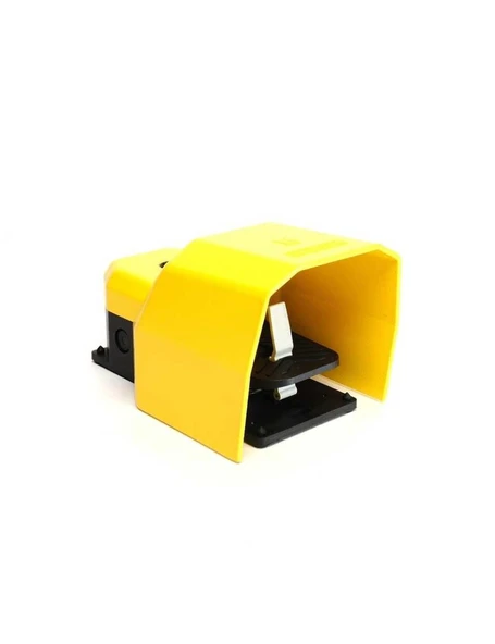 Emas PDKS11GX10 PDK Serisi Metal Korumalı 2*(1NO+1NC) Tekli Sarı Plastik Pedal ürün görseli 1