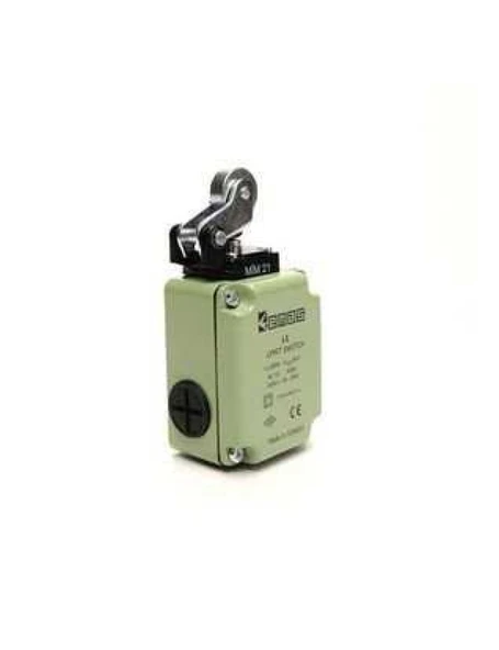 Emas L1K13MIM211 L1 Metal Gövde 22 mm Metal Makaralı Manivela Ani Hareketli 1NO+1NC Sınır Şalter ürün görseli 1