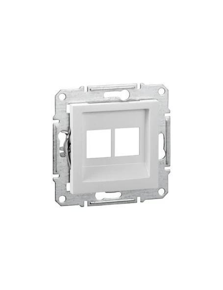 Schneider Asfora Beyaz İkili RJ45 Boş Data Prizi Çerçevesiz - EPH4470521 ürün görseli 1