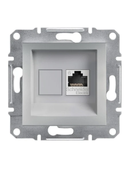 Schneider EPH4700161 Asfora 1*RJ45 Cat6 Utp Alüminyum ürün görseli 1