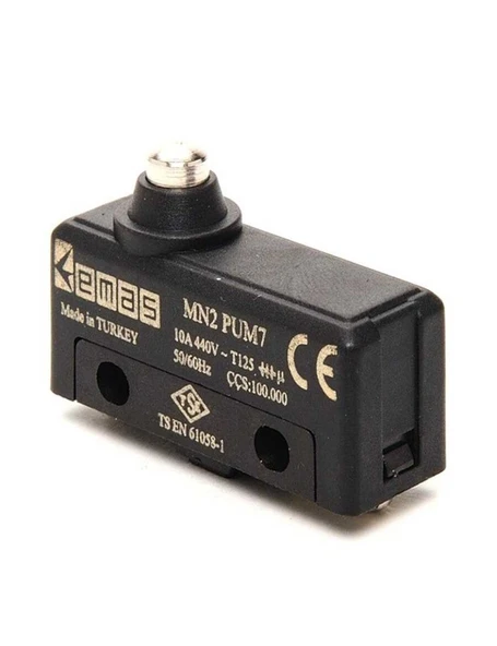 Emas MN2PUM7 Metal Kalın Pimli 1CO MN2 Serisi Plastik Mini Switch ürün görseli 1