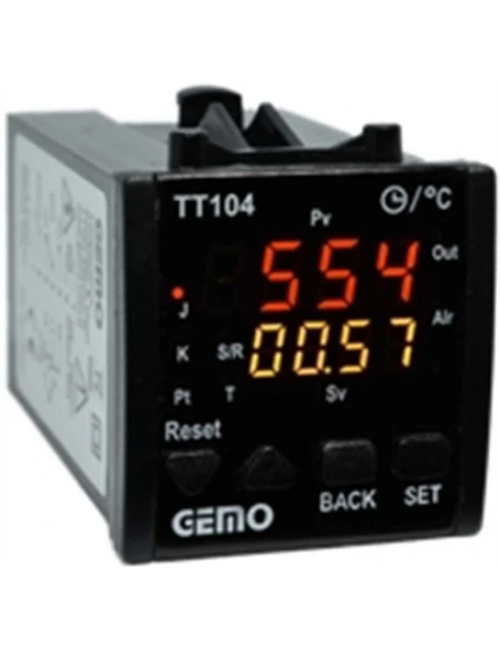 Gemo TT104-24V-R Dahili Zaman Röleli "Auto-tune PID" Sıcaklık Kontrol Cihazı ürün görseli 1