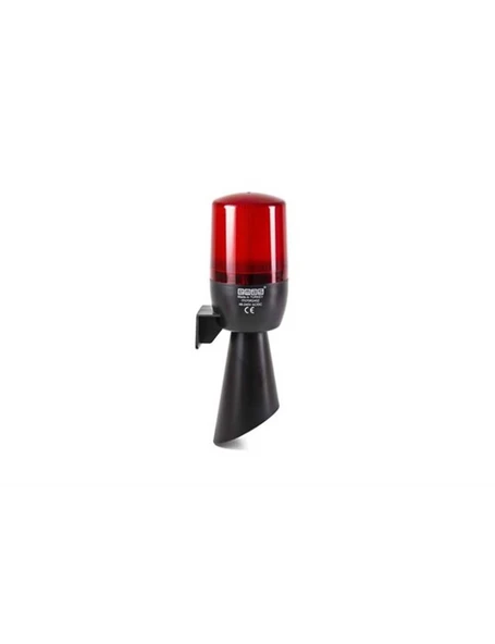 Emas IT070R240Z IT Serisi Kırmızı 48-240V AC/DC Buzzerlı LED Korna 70mm ürün görseli 1