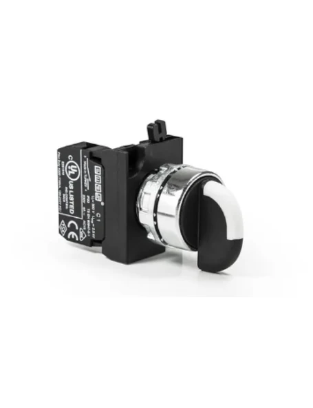 Emas CM101S20 CM Serisi Metal 2NO (0-I) 60° Seçici Kalıcı 22 mm Buton ürün görseli 1