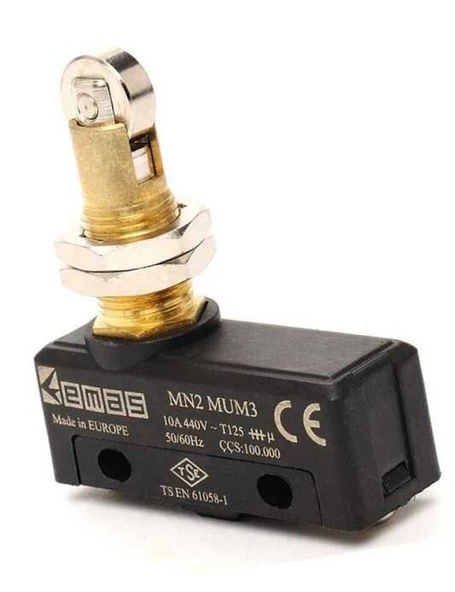 Emas MN2MUM3 Metal Makaralı Pimli 1CO MN2 Serisi Plastik Mini Switch ürün görseli 1