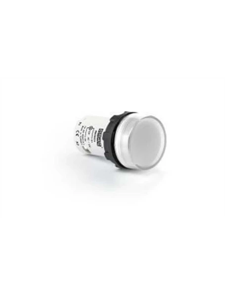 Emas MBSD012B MB Serisi Plastik LED'li 12-30V AC/DC Beyaz 22 mm Sinyal ürün görseli 1