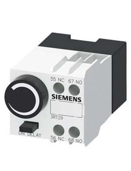 Siemens 3RT2926-2PA11 Pnömatik Zaman Rölesi Bloğu Açık Gecikme 1 ... 60 S 1NO+1NC S0 Boy ürün görseli 1
