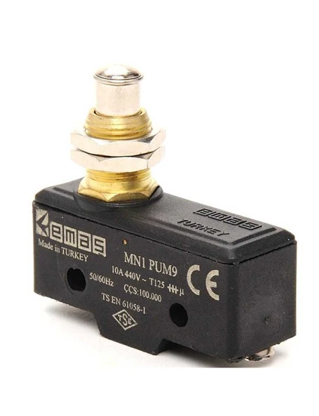 Emas MN1PUM9 Metal Kalın Pimli 1CO MN1 Serisi Plastik Mini Switch ürün görseli 1