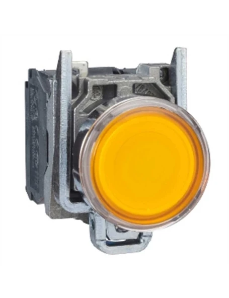 Schneider XB4BW35B5 22 mm Ledli Işıklı Sarı Buton ürün görseli 1