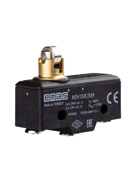 Emas MN1MUM9 Metal Makaralı Pimli 1CO MN1 Serisi Plastik Mini Switch ürün görseli 1