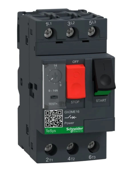 Schneider GV2ME16 Motor Koruma Şalteri 9-14A ürün görseli 1