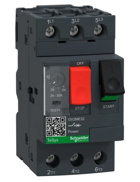 Schneider GV2ME32 Motor Koruma Şalteri 25-32A ürün görseli 1