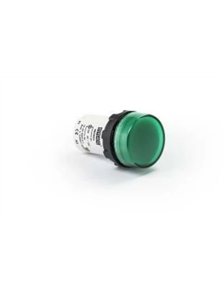Emas MBSD012Y MB Serisi Plastik LED'li 12-30V AC/DC Yeşil 22 mm Sinyal ürün görseli 1