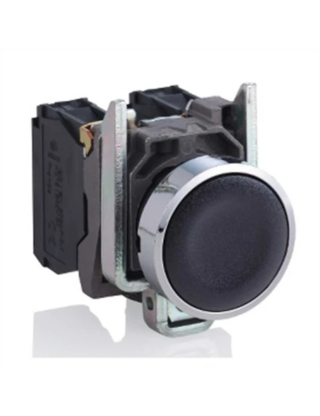 Schneider XB4BA21 22 mm Yaylı Siyah Kumanda Butonu Metal ürün görseli 1