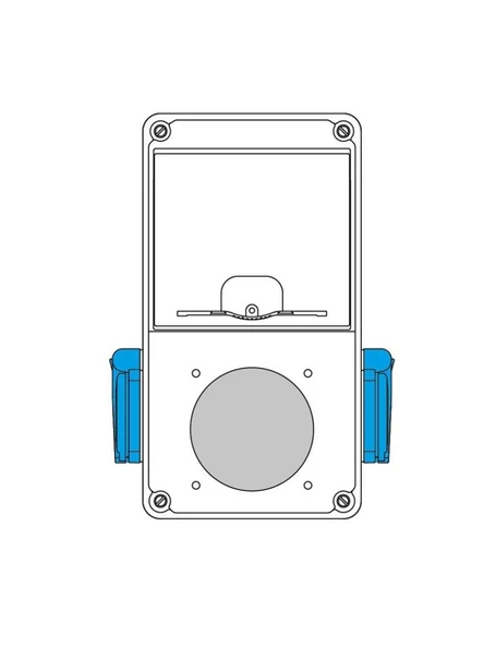 Mete Enerji 70002505 110X210 60X60 Delikli Kombinasyon Kutusu (2Yx404016St06) ürün görseli 1