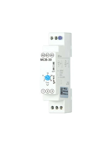 Entes M4114 MCB-30 Zaman Rölesi 24-240VAC/DC DIN I Zaman Rölesi Çekmede Gecikmeli ürün görseli 1
