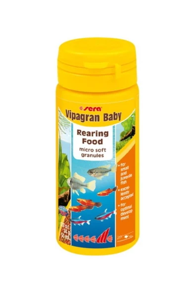 Sera Vipagran Baby Granül Yavru Balık Büyütme Yemi 50ml ürün görseli 1