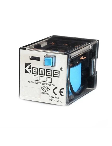 Emas RE1P11DC110 RE1 110VDC 3 Kontak 3 Kontak 11 Pin Endüstriyel Röle ürün görseli 1