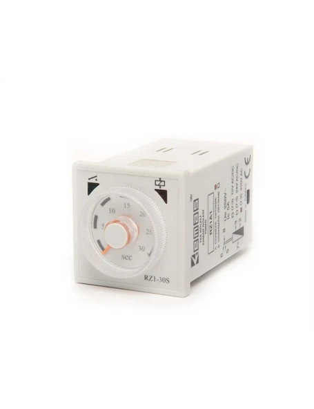Emas RZ1A2C03S-5 RZ1 Serisi 230VAC 1CO+1NO5A (rezistif) 0,1sn-3sn Analog Zaman Elektronik Röle ürün görseli 1