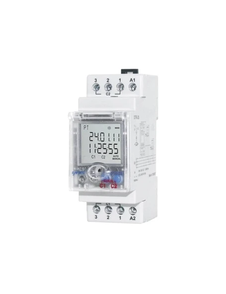 Entes M4920 DTR-20 32 Programlı Harici Bellekli Astronomik Zaman Rölesi 190-260VAC DIN II IP41 ürün görseli 1