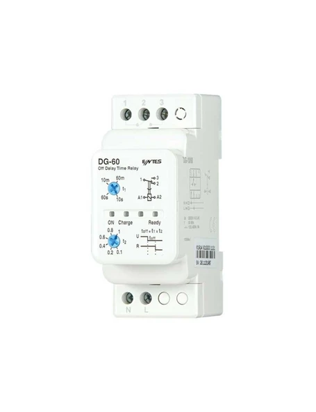 Entes M4067 DG-60 Düşmede Gecikmeli 230VAC DIN II Zaman Rölesi ürün görseli 1