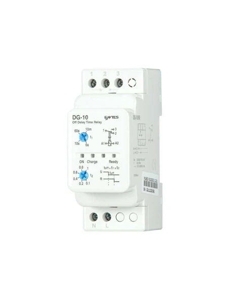 Entes M4066 DG-10 Düşmede Gecikmeli 230VAC DIN II Zaman Rölesi ürün görseli 1