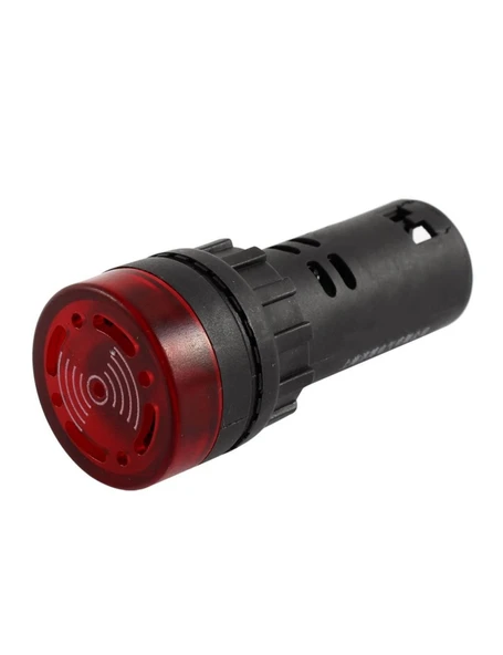 AD136-22DS/MFS KIRMIZI 24V  LED SESLİ BUZZER ürün görseli 1