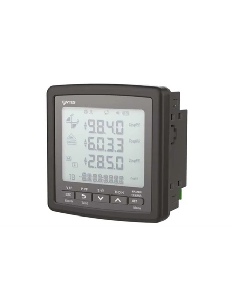 Entes M4032 MPR-45S 96x96 Şebeke Analizörü 50-270VAC/DC RS-485 ürün görseli 1