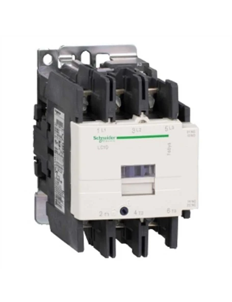 Schneider LC1D80BD TeSys D 80 A 37 kW 24V DC Kontaktör 3 Kutuplu 1NO+1NC AC-3 ürün görseli 1