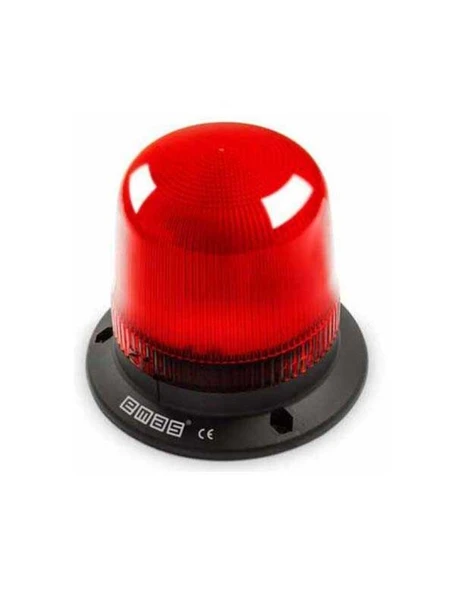 Emas IT120R220 IT Serisi Kırmızı 220V AC LED Tepe Lambası 120mm ürün görseli 1