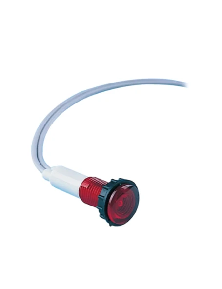 Emas S100LK2 S Serisi Plastik LED'li 24V AC/DC Kırmızı 10 mm Sinyal ürün görseli 1
